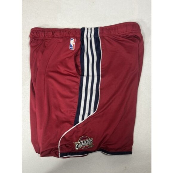 Cleveland Cavaliers Adidas Basketball Shorts XL Striped Climalite NBA Official - Picture 9 of 14